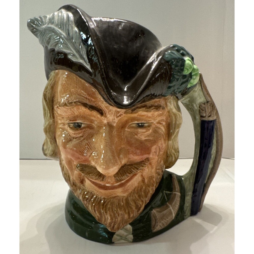 Royal Doulton Character Jug Robin Hood D6527 Large size 1959 7" Tall Style 2